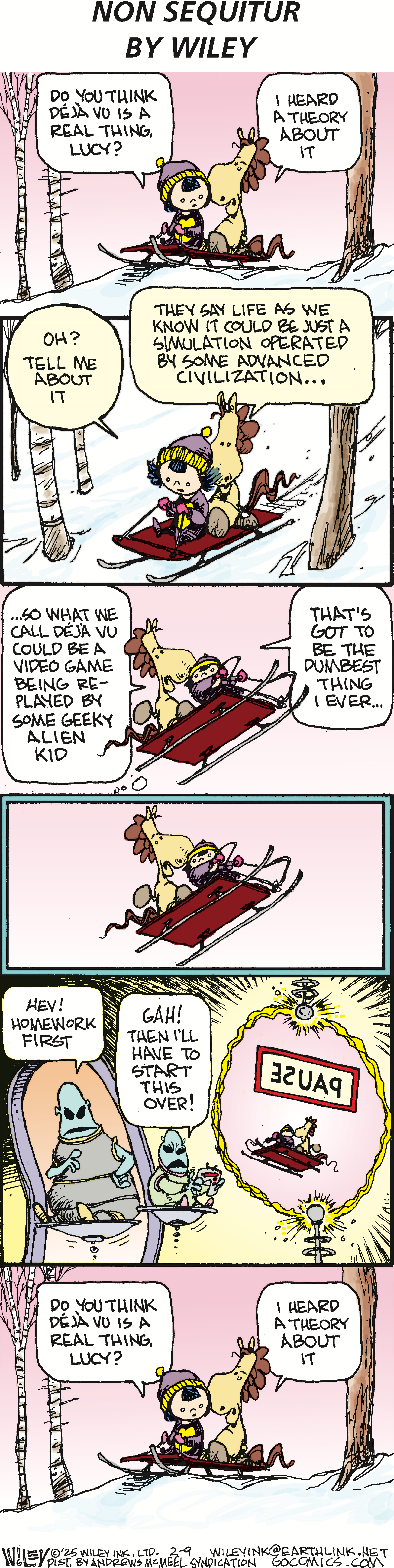 A cartoon strip titled 