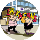 Cartoon characters from the comic strip 