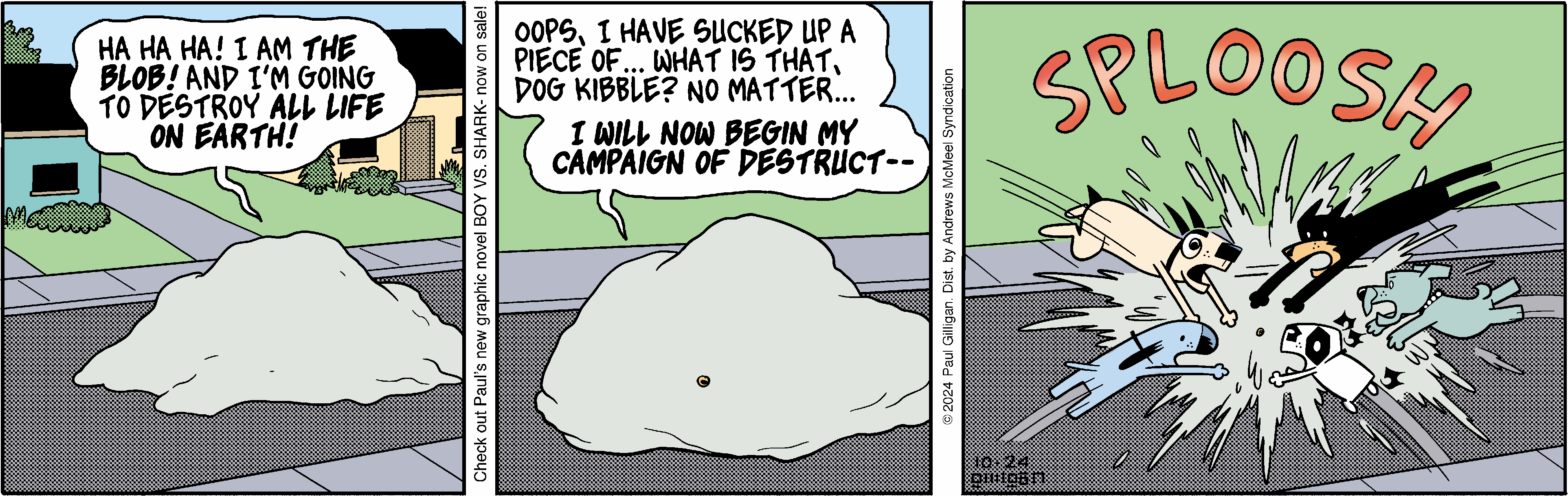 A cartoon depicting a vacuum cleaner humorously announcing its intent to start a 
