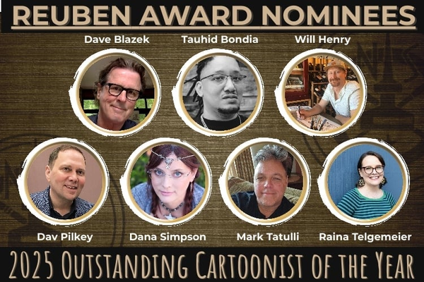 Congratulations to our 2025 Outstanding Cartoonist of the Year Nominees!